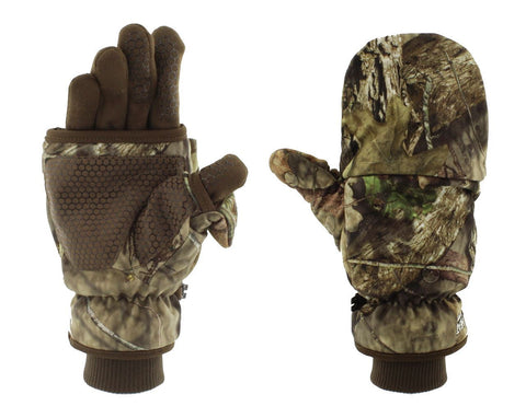 Heat Factory Deluxe Camo Pop Top Mitten GloveThe mitten cap has a specially designed pocket to hold the Heat Factory warmers under the fingers. Quiet magnet holds mitten cap back out of the way when not needed. Inner glove liner gives full finger coverage. The Pop Top Mitt includes one pair of Heat Factory warmers.