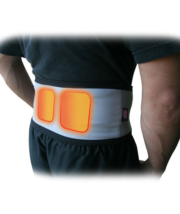 The Heat Factory Back Wrap is the perfect solution for a sore back. The elastic material is made of veltrex so it can stretch to almost any size. The key feature is the two large warmer pockets. These pockets are designed for the Heat factory Large Body Warmers which supply you with 24 hours of continuous warmth. This is a high quality backwrap that can be hand washed. One size fits most, Made in USA