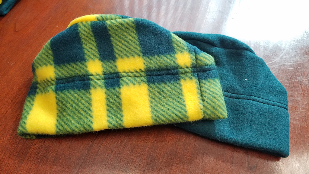 Heat Factory Fleece Heated Beanie has two pockets (one over each ear) made to hold Heat Factory Warmers. One pair of Heat Factory Warmers included. Warmers provide heat for up to ten hours. Beanie is Made in the USA