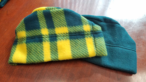 Heat Factory Fleece Heated Beanie has two pockets (one over each ear) made to hold Heat Factory Warmers. One pair of Heat Factory Warmers included. Warmers provide heat for up to ten hours. Beanie is Made in the USA