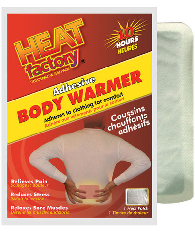 Adhesive body warmer
